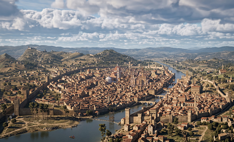 Renaissance Florence - View of the Catena